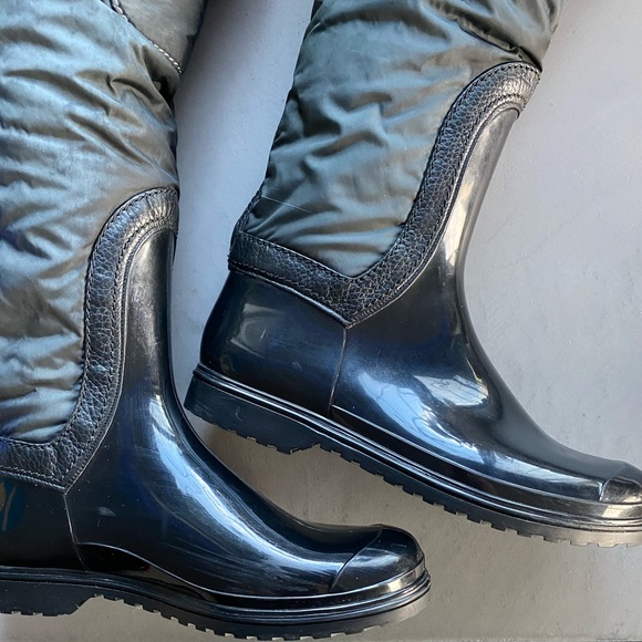 Dolce & Gabbana Over Knee Winter Snow Rubber & Leather Boots 8 38.5 dust… - Picture 13 of 17